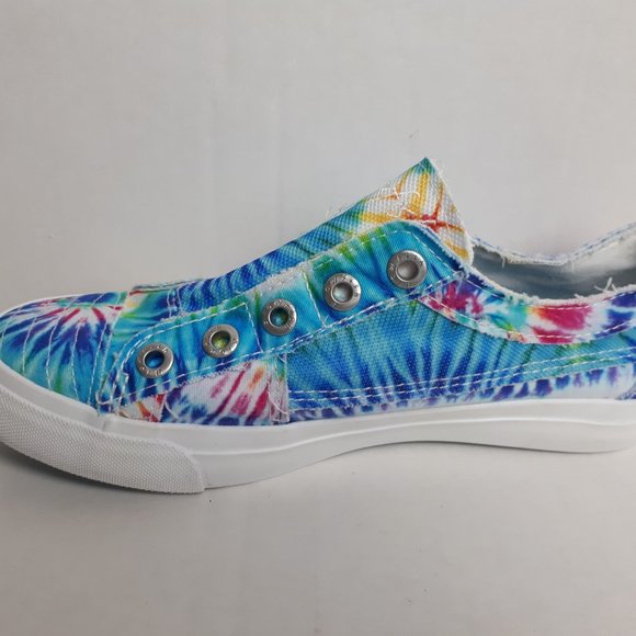 Blowfish Malibu Women Tie Dye Flat Slip On Shoe Sz 7.5 - Picture 3 of 10